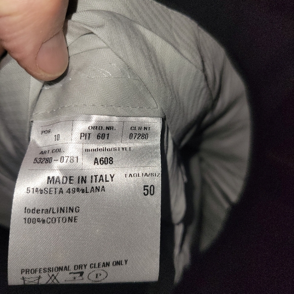 NWT Raffaele Caruso 40L Brown silk/wool - Picture 6 of 9